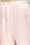 Masumi Mewawalla_Pink Mashroo Embroidered Mirror Sleeve Kurta Set _at_Aza_Fashions