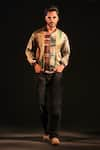 Buy_Capisvirleo_Brown Habutai Silk Tie-dye Rumi Tie Dye Bomber Jacket  _at_Aza_Fashions