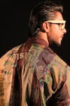 Buy_Capisvirleo_Brown Habutai Silk Tie-dye Rumi Tie Dye Bomber Jacket  _Online_at_Aza_Fashions