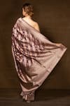 Shop_Pinki Sinha_Purple Pure Silk Handwoven Striped Vine Banarasi Saree With Running Blouse_at_Aza_Fashions