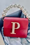 Shop_PRERTO_Red Personalized Letter Embellished Bag _at_Aza_Fashions