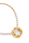 Shop_Opalina Soulful Jewellery_Gold Plated 22k Stone Studded Necklace _Online_at_Aza_Fashions