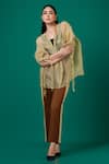 Buy_Megha Garg_Green Modal Satin Hand Embroidered Thread Round Jacket Pant Set_at_Aza_Fashions