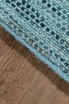 Kaleen India_Blue 50% Wool And 50% Viscose Hand Woven Oval Shaped Rug_Online_at_Aza_Fashions