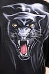 Buy_Avalipt_Black Cotton Blend Jaguar Hand Paint Fierce Shirt_Online_at_Aza_Fashions