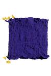 Buy_KA-Sha_Blue Gathered Scarf _Online_at_Aza_Fashions