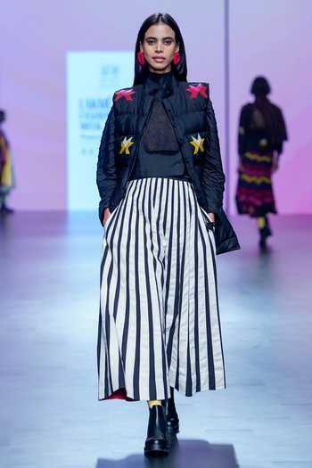 KA-Sha_Multi Color Silk Beads High Neck Applique Work Jacket _Online_at_Aza_Fashions