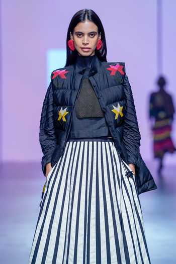Shop_KA-Sha_Multi Color Silk Beads High Neck Applique Work Jacket _Online_at_Aza_Fashions