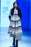 Buy_KA-Sha_Off White Cotton Round Neck Geometric Pattern Jacket _at_Aza_Fashions