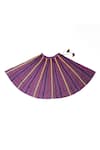 Buy_Ka-Sha_Purple Silk Candy Striped Applique Skirt  _Online_at_Aza_Fashions