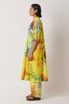 Shop_Yavi_Yellow 100% Cotton Barbi Abstract Pattern Straight Pant  _Online_at_Aza_Fashions