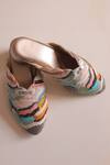 Shop_Foot Fuel_Multi Color Zari, Sequins Jeena Thread And Zardosi Work Mule Heels _at_Aza_Fashions