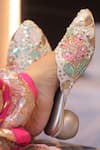 Foot Fuel_Multi Color Beads Deewani Plumeria Embellished Matka Heels _Online_at_Aza_Fashions