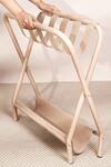 Mason Home Beige Aluminium Modena Foldable Luggage Rack Online at Aza Fashions Mason Home_Beige Aluminium Modena Foldable Luggage Rack_Online_at_Aza_Fashions