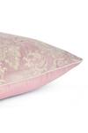 Shop_Khaabka_Pink Velvet Floral Gul Dori And Embroidered Cushion Covers - 2 Pcs _Online_at_Aza_Fashions