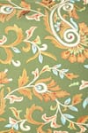Buy_Khaabka_Green Chanderi Silk Traditional Paisley Cushion On Shaakh Work Covers - 2 Pcs_Online_at_Aza_Fashions