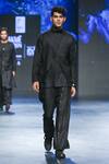 Buy_Son Of A Noble Snob_Black 100% Linen Krishiv Asymmetric Shacket And Baggy Trouser Set _at_Aza_Fashions
