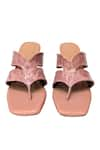 Devano_Pink Flow Split Toe Heels _Online_at_Aza_Fashions