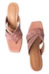 Devano_Pink Flow Split Toe Heels _at_Aza_Fashions