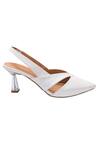 Shop_Devano_White Cami Slingback Pointed Toe Pumps _at_Aza_Fashions