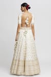 Shop_Gopi Vaid_White Lehenga And Blouse - Tussar Shahi Embellished Bridal Set  _at_Aza_Fashions