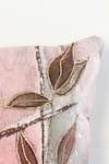 Mid July Home_Pink Premium Velvet Elysium Dreamscape Floral Symphony Pattern Cushion Cover _Online_at_Aza_Fashions