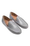 Buy_Baron & Bay_Grey Plain Penny Loafers  _at_Aza_Fashions
