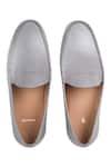 Shop_Baron & Bay_Grey Plain Penny Loafers  _at_Aza_Fashions