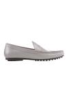 Baron & Bay_Grey Plain Penny Loafers  _Online_at_Aza_Fashions