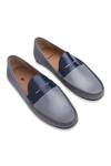Buy_Baron & Bay_Grey Plain Color Block Loafers  _at_Aza_Fashions