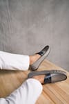Shop_Baron & Bay_Grey Plain Color Block Loafers  _Online_at_Aza_Fashions