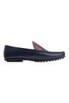 Baron & Bay_Blue Plain Dual Shaded Loafers  _Online_at_Aza_Fashions