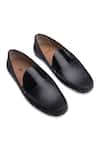 Buy_Baron & Bay_Black Plain Patent Leather Loafers  _at_Aza_Fashions