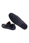 Buy_Baron & Bay_Black Plain Patent Leather Loafers  _Online_at_Aza_Fashions