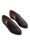 Buy_Baron&Bay_Black Plain Arzignano Napa Leather Shoes _at_Aza_Fashions
