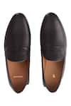 Shop_Baron&Bay_Black Plain Arzignano Napa Leather Shoes _at_Aza_Fashions
