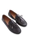 Buy_Baron & Bay_Black Plain Marino Napa Leather Shoes  _at_Aza_Fashions