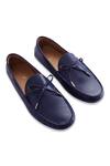 Buy_Baron & Bay_Blue Plain Marino Napa Leather Shoes  _at_Aza_Fashions