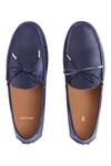 Shop_Baron & Bay_Blue Plain Marino Napa Leather Shoes  _at_Aza_Fashions