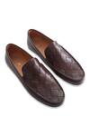 Buy_Baron & Bay_Brown Plain Arno Woven Loafers  _at_Aza_Fashions