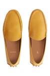 Shop_Baron&Bay_Yellow Marino Milled Plain Shoes _at_Aza_Fashions