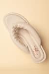 Buy_MYKONO_Cream Split Toe Cushioned Insole Heels _at_Aza_Fashions