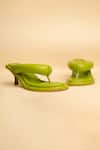 Shop_MYKONO_Green Split Toe Cushioned Strap Heels_Online_at_Aza_Fashions