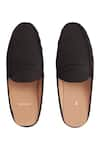 Shop_Baron&Bay_Black Arno Plain Backless Penny Loafers  _at_Aza_Fashions