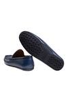 Buy_Baron&Bay_Blue Textured Arno Solid Penny Loafers  _Online_at_Aza_Fashions