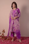 Surabhi Arya Purple Silk, Organza Embroidery, Gota Patti, Zari, Beads Floral Jaal Kurta Set Online at Aza Fashions Surabhi Arya_Purple Silk, Organza Embroidery, Gota Patti, Zari, Beads Floral Jaal Kurta Set _Online_at_Aza_Fashions