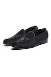 Buy_Asuka_Black Embroidery Midnight Velvet Shoes _at_Aza_Fashions