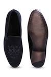 Shop_Asuka_Black Embroidery Hand Shoes _at_Aza_Fashions