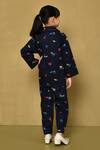 Shop_Petite Pomme_Blue Cotton Full Sleeve Vehicle Print Night Suit_at_Aza_Fashions