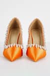 Shop The Niche Label Orange Stone Embellished Athena Heels at Aza Fashions Shop_The Niche Label_Orange Stone Embellished Athena Heels_at_Aza_Fashions